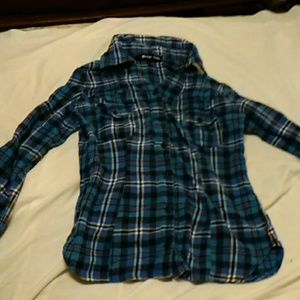 Player gold girls long-sleeved button down shirt